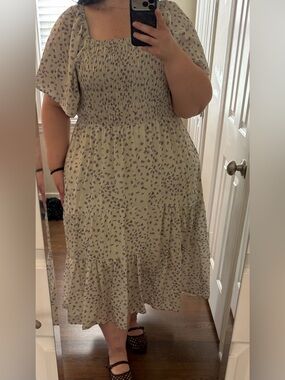 Smocked Tiered Dress